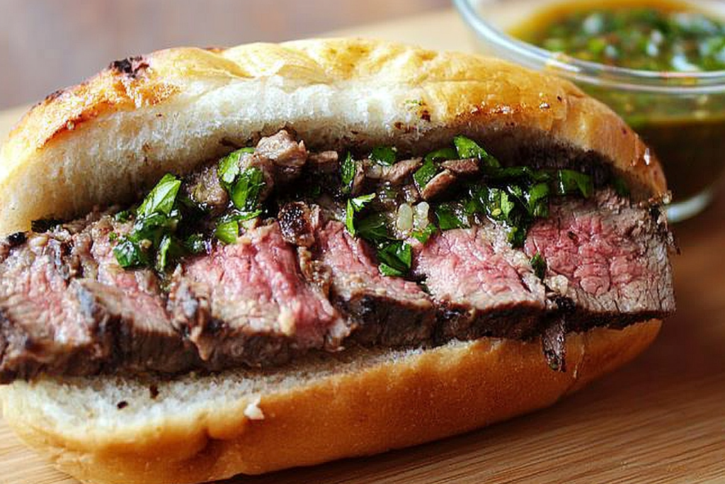 Chimishurri Steak Sandwich