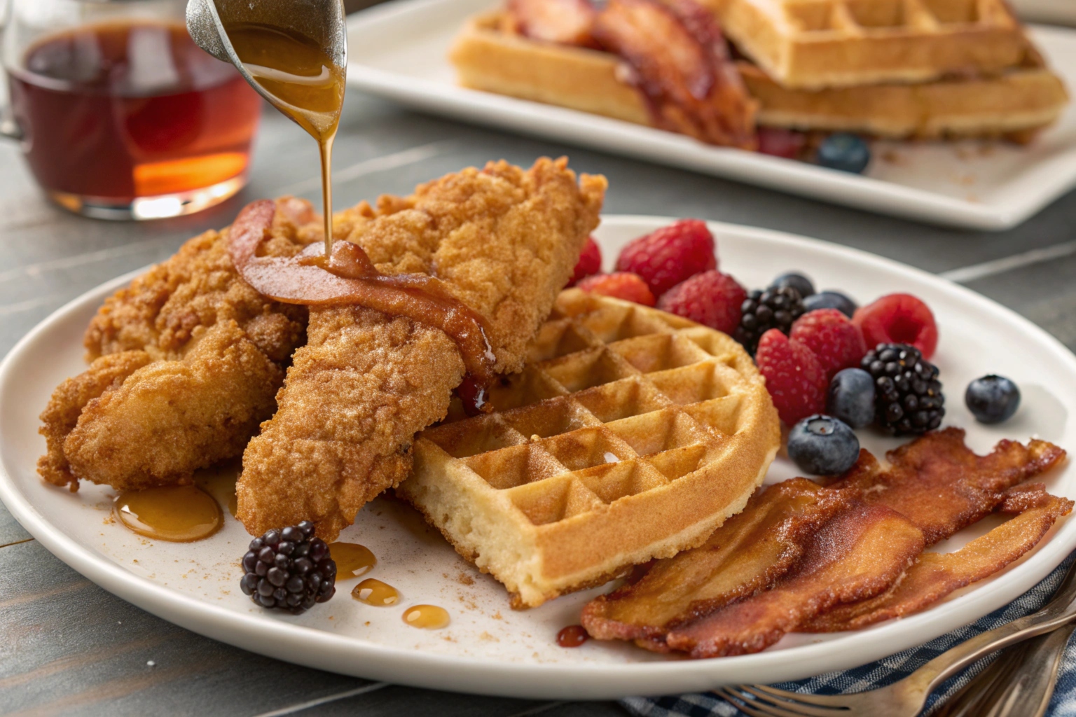 chicken and waffles