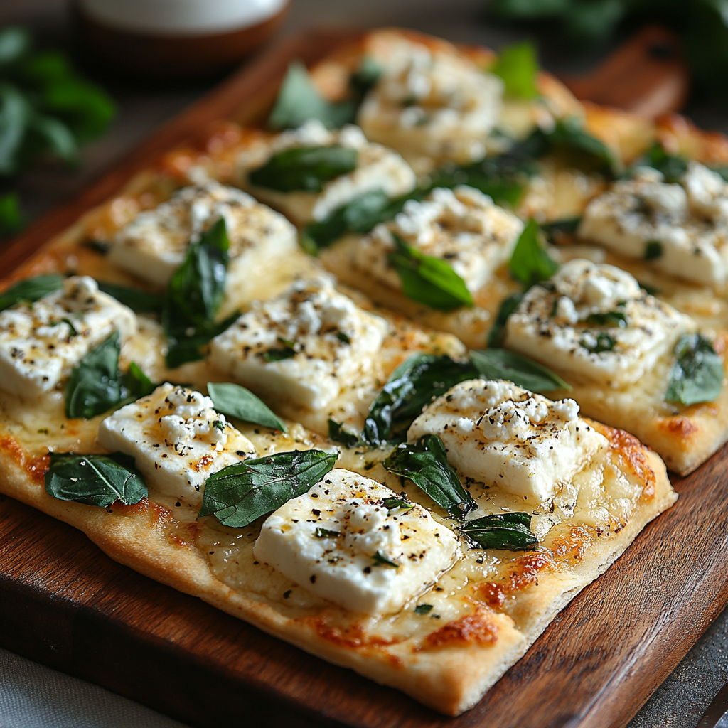 Cottage cheese flatbread pizza recipe