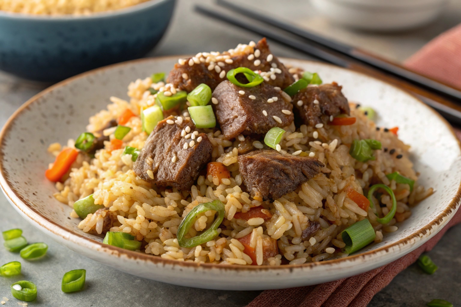 steak fried rice