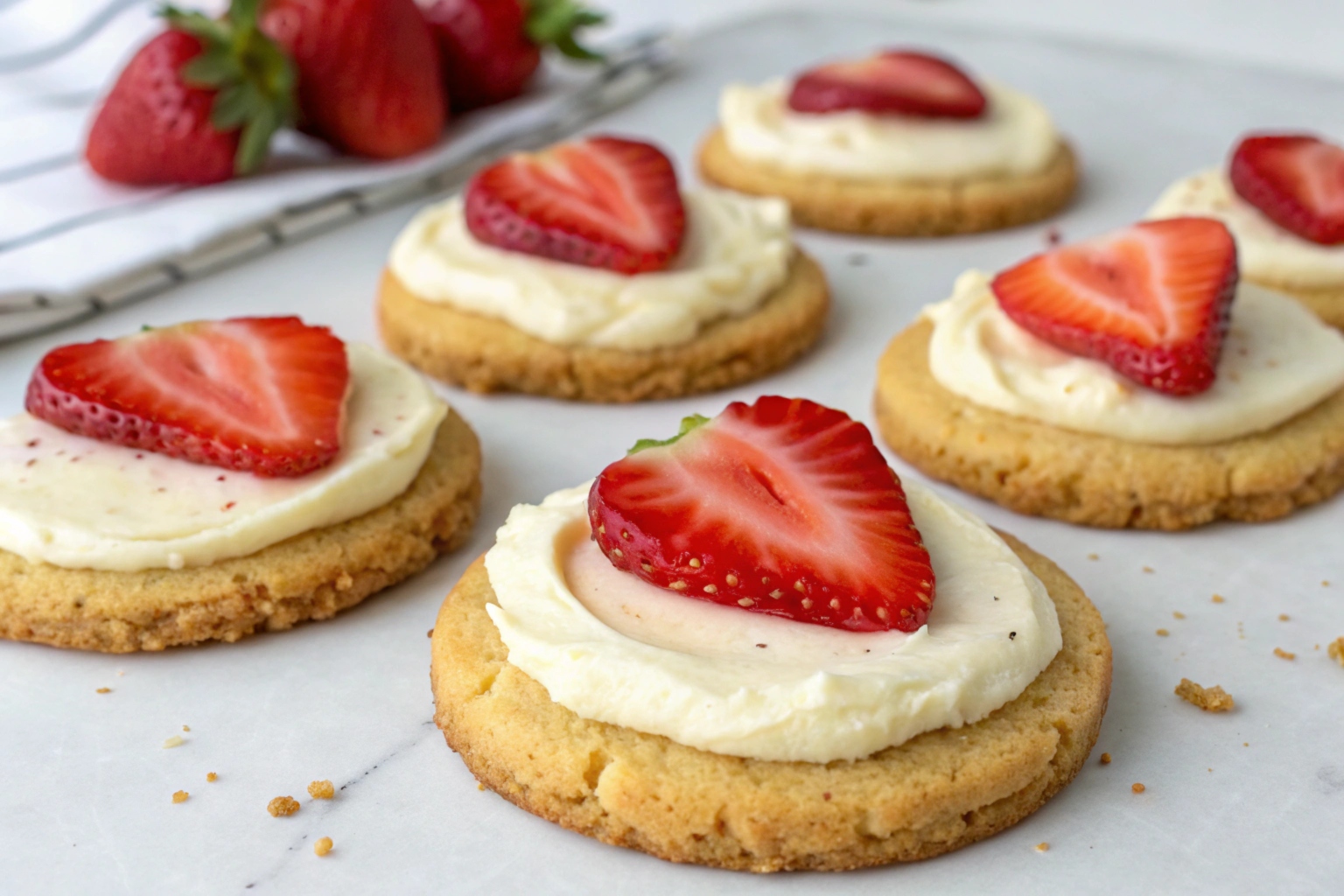 strawberry cheesecake cookies